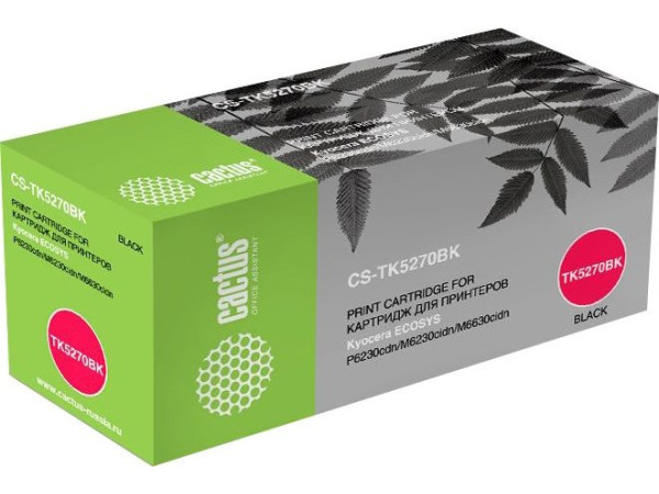 Картридж CACTUS CS-TK5270BK (аналог Kyocera TK-5270K)