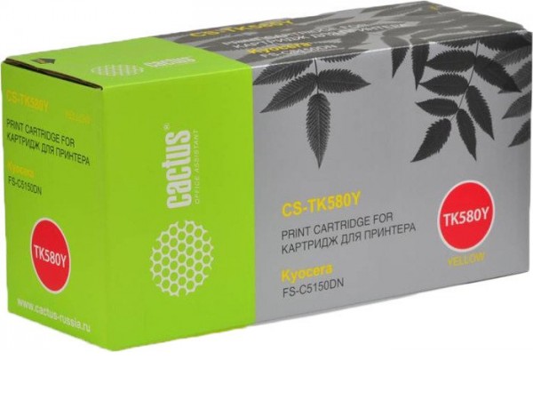 Картридж CACTUS CS-TK580Y (аналог Kyocera TK-580Y)