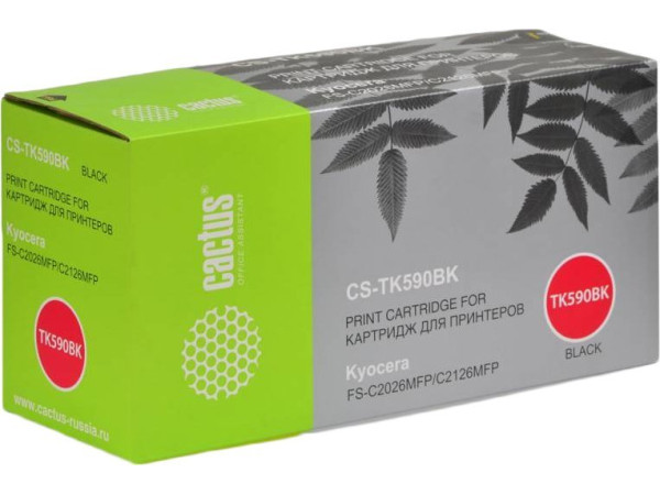 Картридж CACTUS CS-TK590BK (аналог Kyocera TK-590BK)
