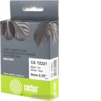 Картридж-лента для термопринтера CACTUS CS-TZ221 (аналог Brother TZ221)