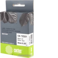 Картридж-лента для термопринтера CACTUS CS-TZ221 (аналог Brother TZ221)
