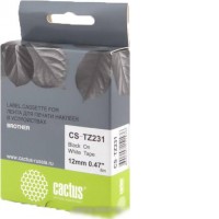 Картридж-лента для термопринтера CACTUS CS-TZ231 (аналог Brother TZe-231)