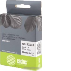 Картридж-лента для термопринтера CACTUS CS-TZ231 (аналог Brother TZe-231)