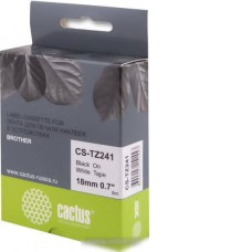 Картридж-лента для термопринтера CACTUS CS-TZ241 (аналог Brother TZ241)