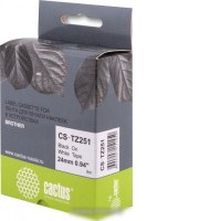 Картридж-лента для термопринтера CACTUS CS-TZ251 (аналог Brother TZ251)