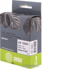 Картридж-лента для термопринтера CACTUS CS-TZ251 (аналог Brother TZ251)