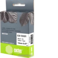 Картридж-лента для термопринтера CACTUS CS-TZ631 (аналог Brother TZe-631)