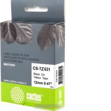 Картридж-лента для термопринтера CACTUS CS-TZ631 (аналог Brother TZe-631)