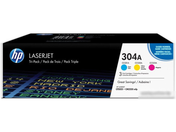 Картридж HP 304A 3-pack (CF372AM)