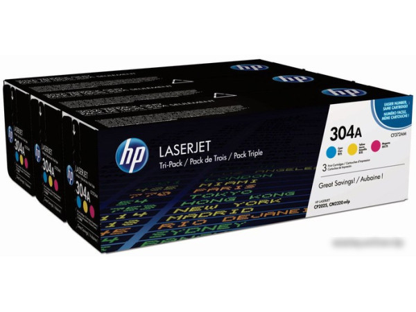 Картридж HP 304A 3-pack (CF372AM)