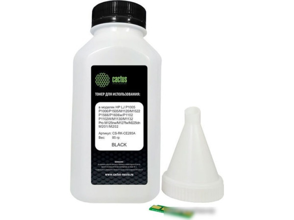 Тонер CACTUS CS-RK-CE285A с чипом 85 гр.