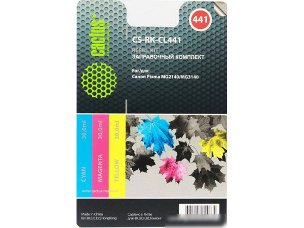 Чернила CACTUS CS-RK-CL441 (заправочный набор многоцветный)