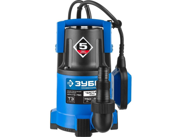 Дренажный насос Зубр НПЧ-Т3-750