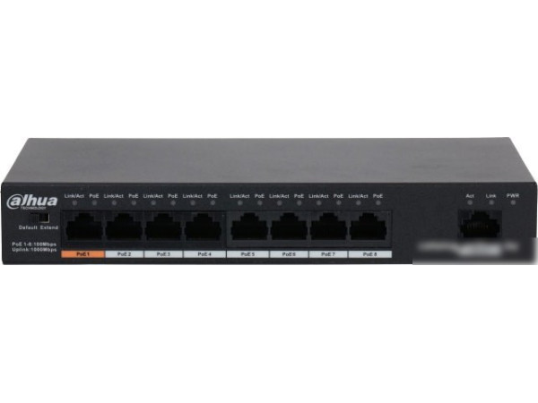 Коммутатор Dahua DH-PFS3009-8ET1GT-96