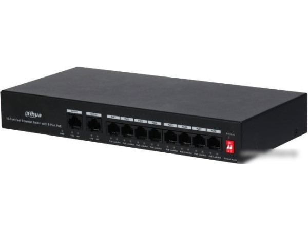 Неуправляемый коммутатор Dahua DH-PFS3010-8ET-65