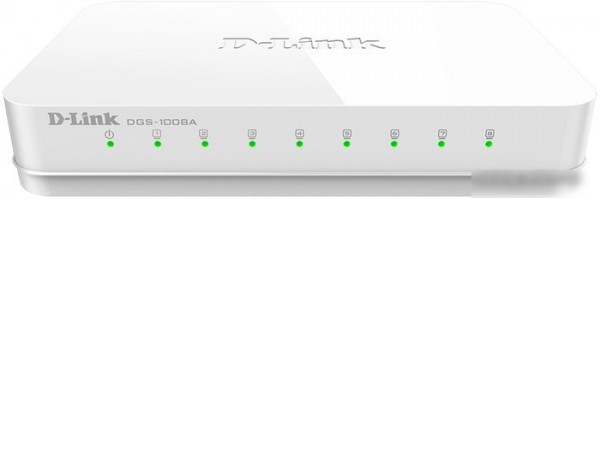 Неуправляемый коммутатор D-Link DGS-1008A/F1A