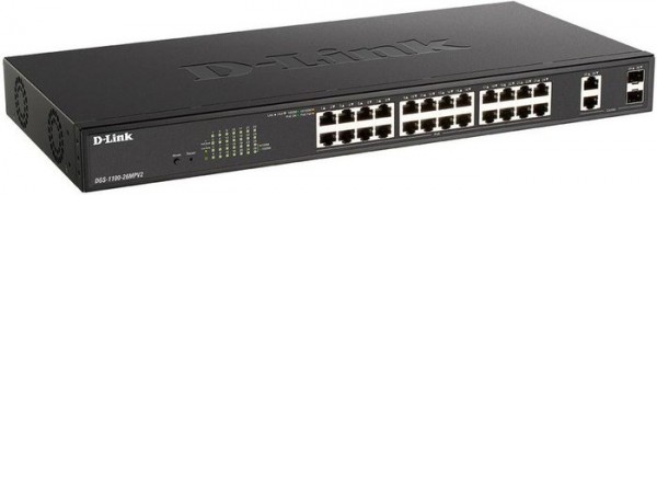 Управляемый коммутатор 2-го уровня D-Link DGS-1100-26MPV2/A3A