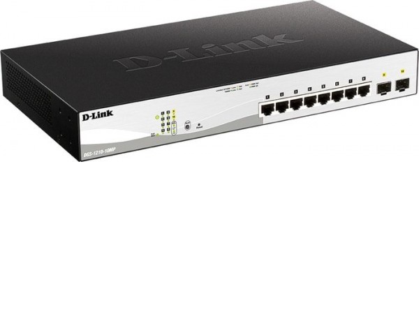 Управляемый коммутатор 2-го уровня D-Link DGS-1210-10MP/FL