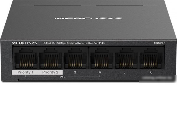 Неуправляемый коммутатор Mercusys MS106LP