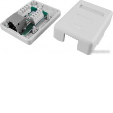 Розетка компьютерная Hyperline SB1-1-8P8C-C5E-SH-WH