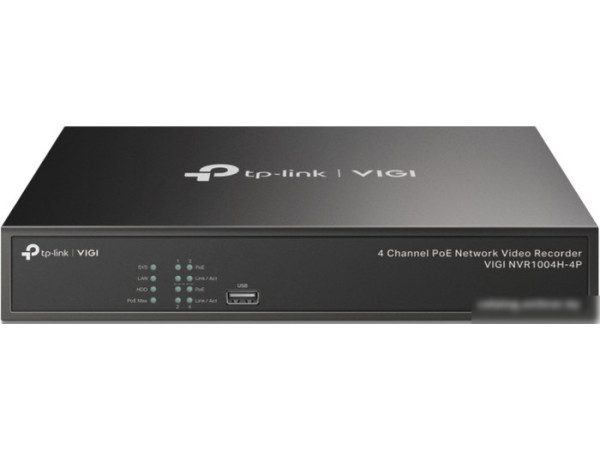 Сетевой видеорегистратор TP-Link Vigi NVR1004H-4P