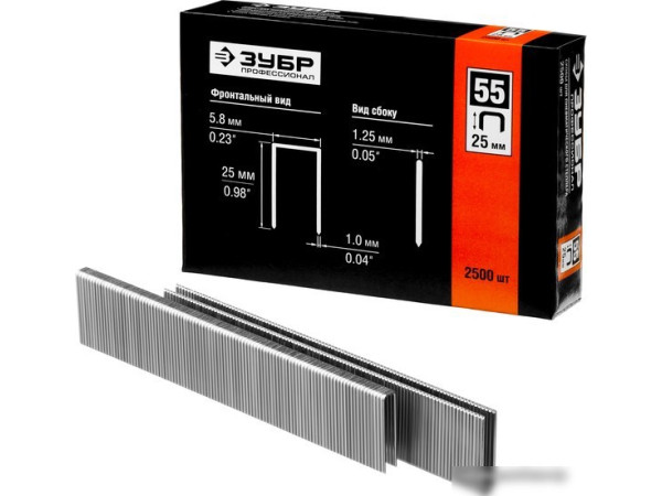 Скобы Зубр 31855-20 (2500 шт)