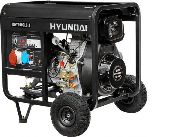 Дизельный генератор Hyundai DHY 6000LE-3