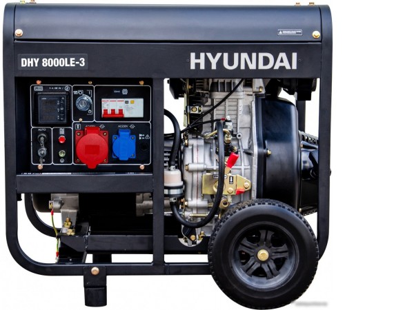 Дизельный генератор Hyundai DHY 8000LE-3