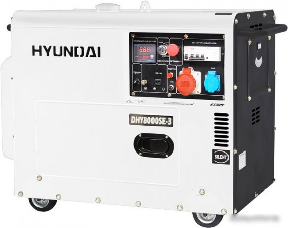 Дизельный генератор Hyundai DHY 8000SE-3