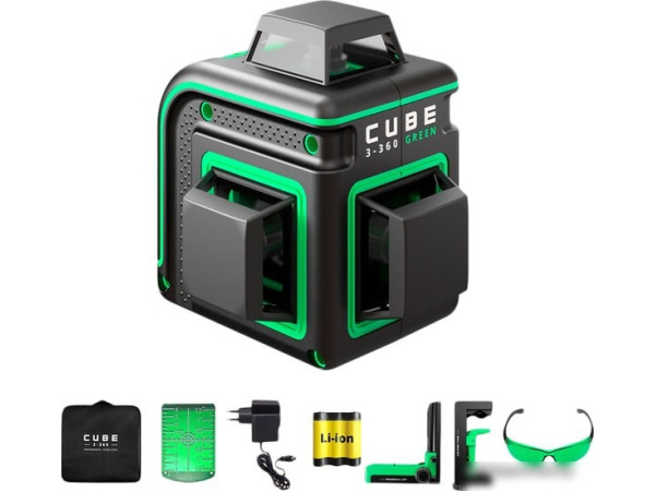 Лазерный нивелир ADA Instruments Cube 3-360 Green Home Edition А00566