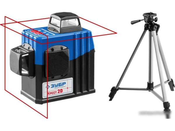 Лазерный нивелир Зубр Крест-2D 34907-2