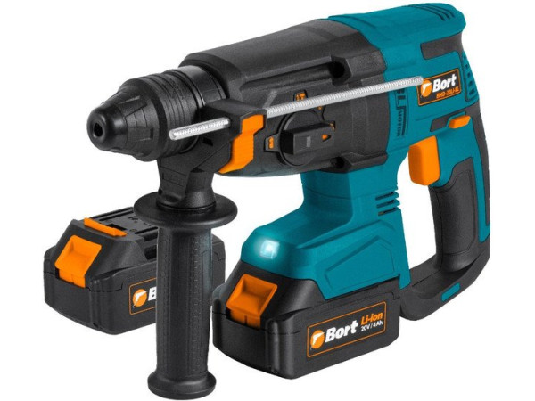 Перфоратор Bort BHD-20LI-BL (с 2-мя АКБ, кейс)