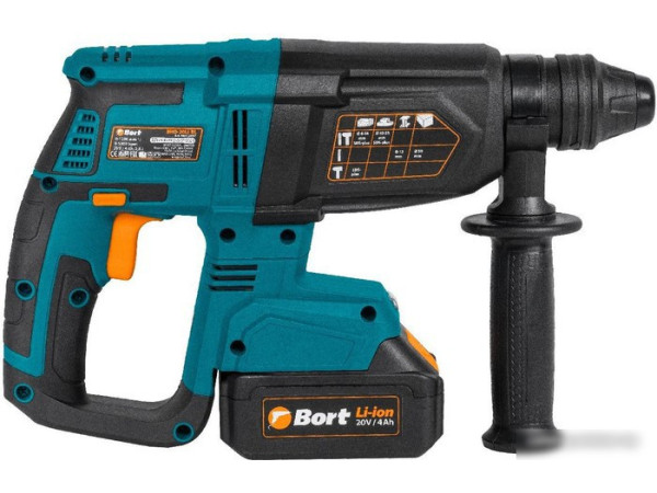 Перфоратор Bort BHD-20LI-BL (с 2-мя АКБ, кейс)