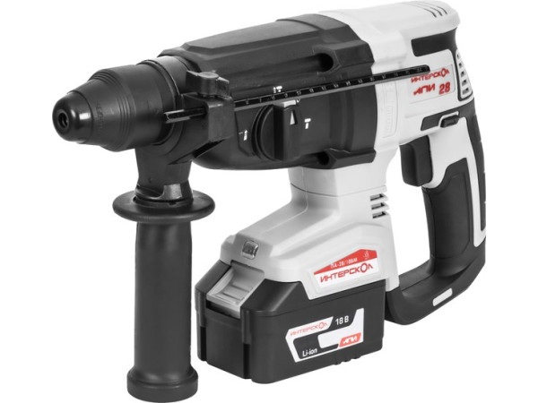 Перфоратор Интерскол ПА-28/18ВM (с 2-мя АКБ 2 Ач, кейс)