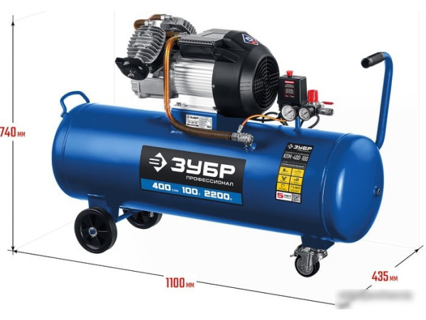 Компрессор Зубр КПМ-400-100