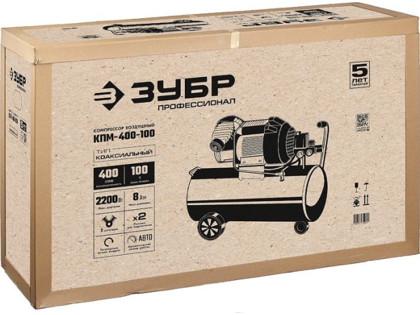 Компрессор Зубр КПМ-400-100