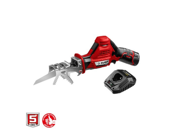 Сабельная пила Зубр Мастер СПЛ-125-21 (с 1-м АКБ)