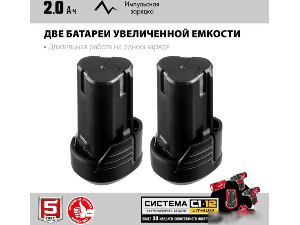 Сабельная пила Зубр Мастер СПЛ-125-22 (с 2-мя АКБ)