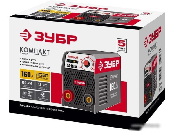 Сварочный инвертор Зубр СА-160К