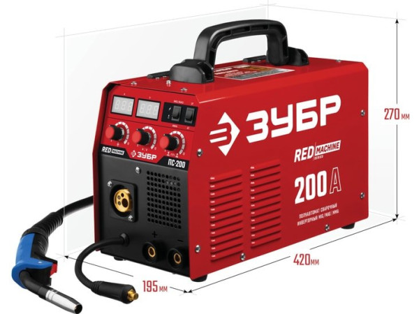 Сварочный инвертор Зубр ПС-200