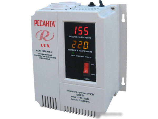 Стабилизатор напряжения Ресанта Lux АСН-1500Н/1-Ц