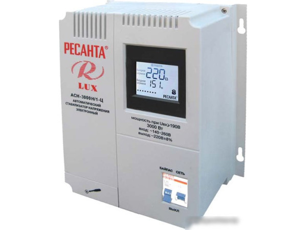 Стабилизатор напряжения Ресанта Lux АСН-3000Н/1-Ц