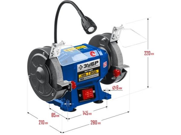 Заточный станок Зубр ПСТ-125