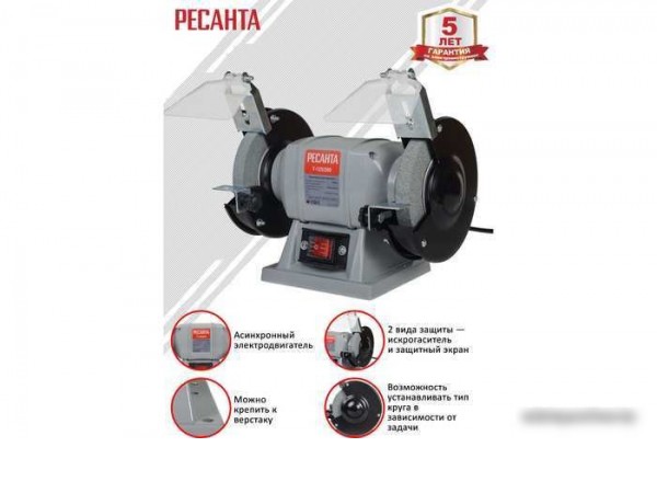 Заточный станок Ресанта Т-125/200