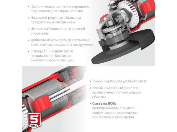 Угловая шлифмашина Зубр Мастер УШМ-115-805