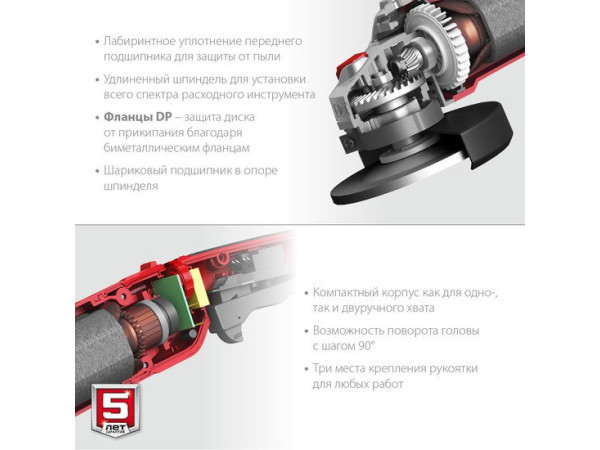 Угловая шлифмашина Зубр Мастер УШМ-125-1205 Э