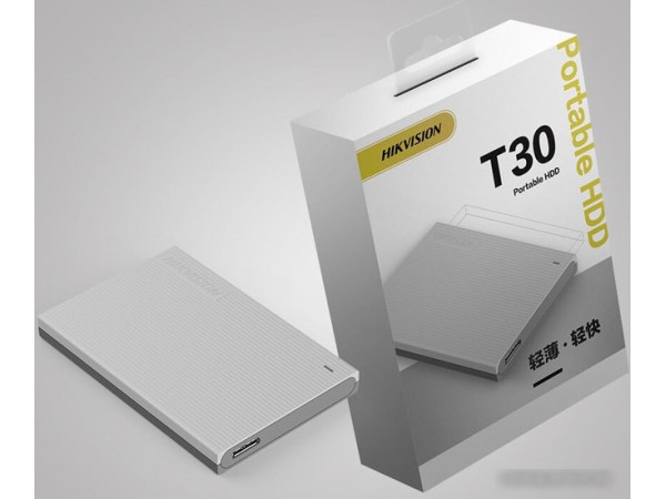 Внешний накопитель Hikvision T30 HS-EHDD-T30(STD)/1T/GREY/OD 1TB (серый)