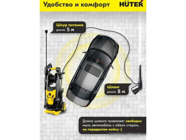 Мойка высокого давления Huter W200i Professional