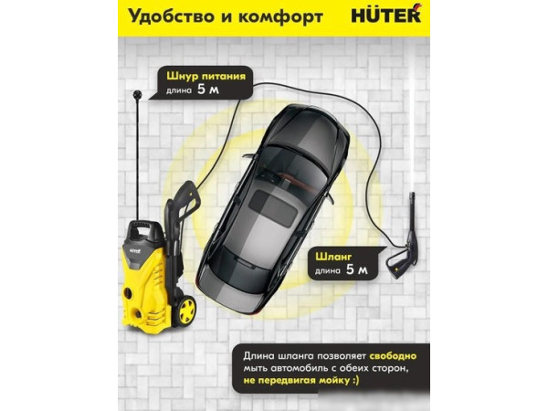 Мойка высокого давления Huter M1650-HP