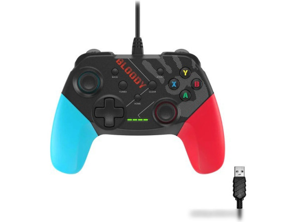 Геймпад A4Tech Bloody GP30 (черный/голубой)